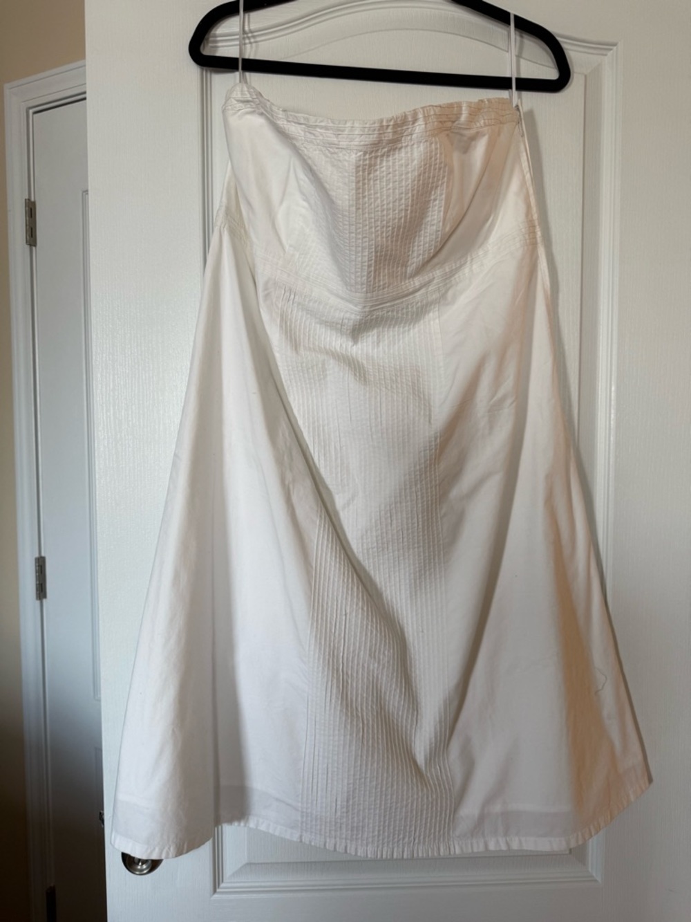 GAP White Strapless A-Line Dress